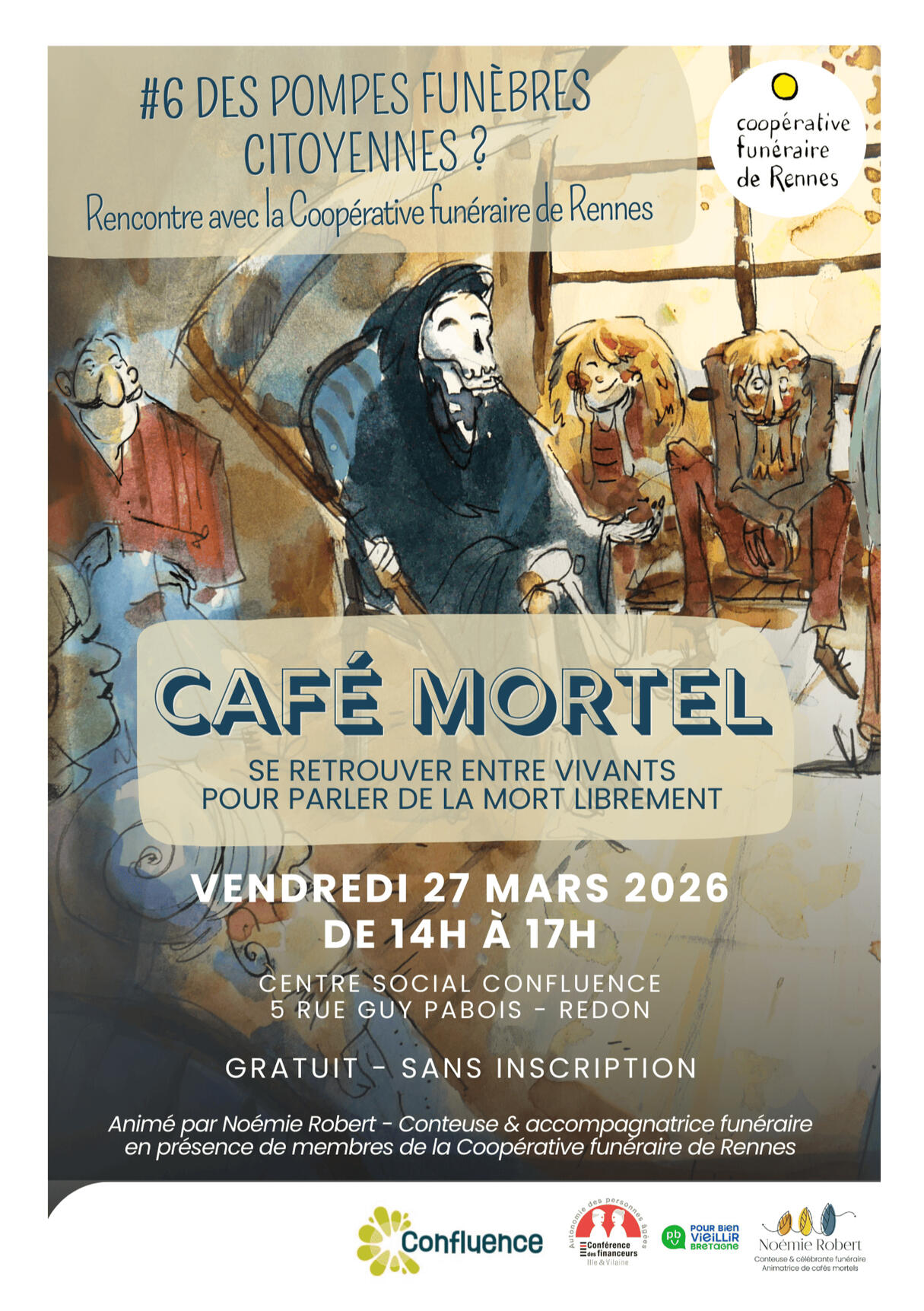 A la découverte des coopératives funéraires Café mortel mars 2026 Redon