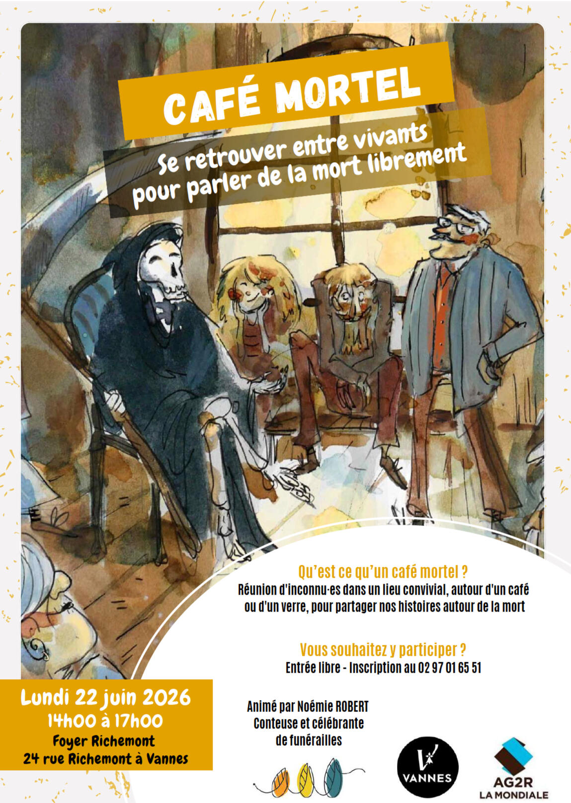 Café mortel Vannes juin 2026 Café mortel mars 2026 Redon