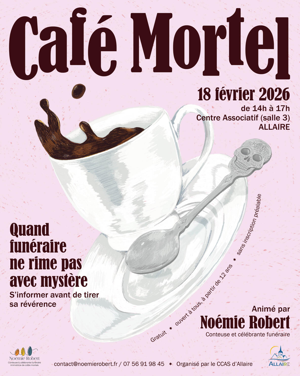 Quand funéraire ne rime pas avec mystère Café mortel février 2026 Allaire
