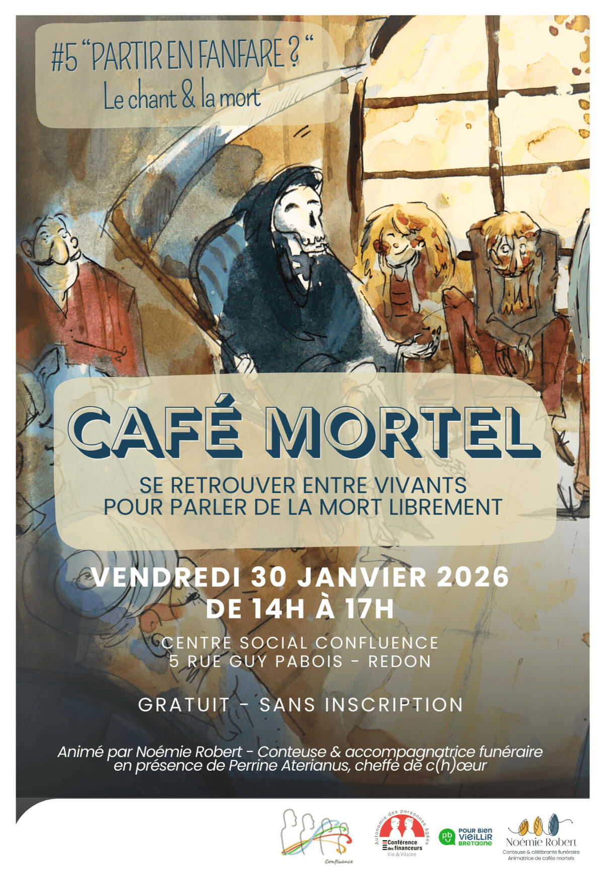 Partir en fanfare ? Café mortel janvier 2026 Redon